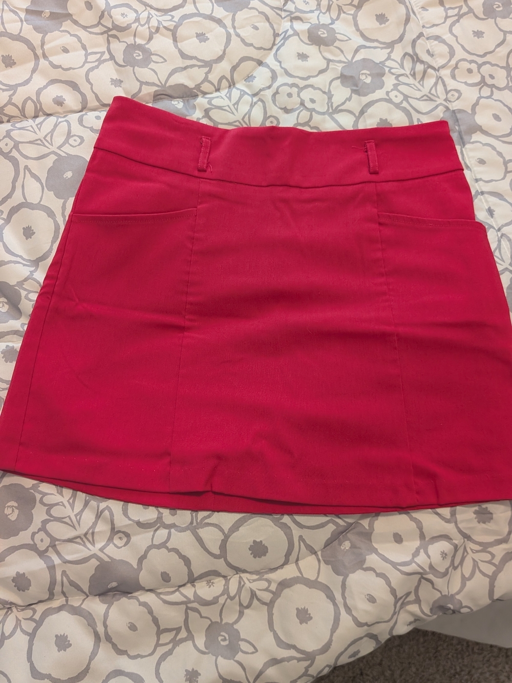 Mauve Vibrant Pink Mini Skirt (Spandex Blend)